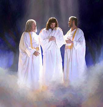 They were with Him on the mountain when He was transfigured before them.