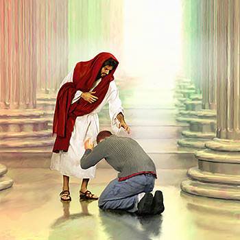 Kneel down before Him and tell Him the truth about yourself.