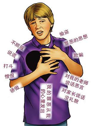 my sins come from my heart (illustration by Stephen Bates)
