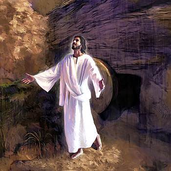 On the third day, before daylight, the Lord Jesus rose from the dead!