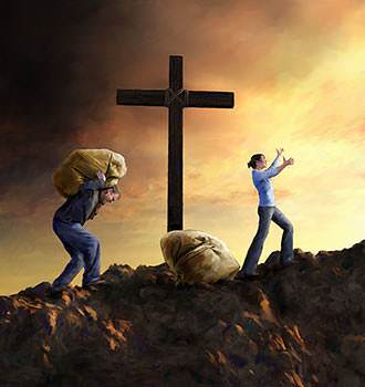 "Yes, I have sinned, but the blood of Jesus Christ, God's Son, cleanses me from all sin."