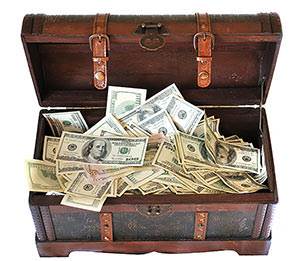 Do not hoard money
