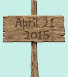 Then he took a wooden stake, drove it into the ground where he had prayed, and wrote the date on it